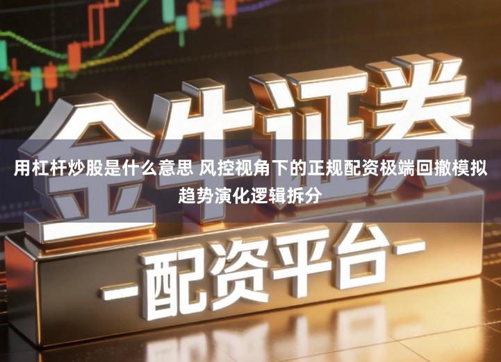 用杠杆炒股是什么意思 风控视角下的正规配资极端回撤模拟趋势演化逻辑拆分